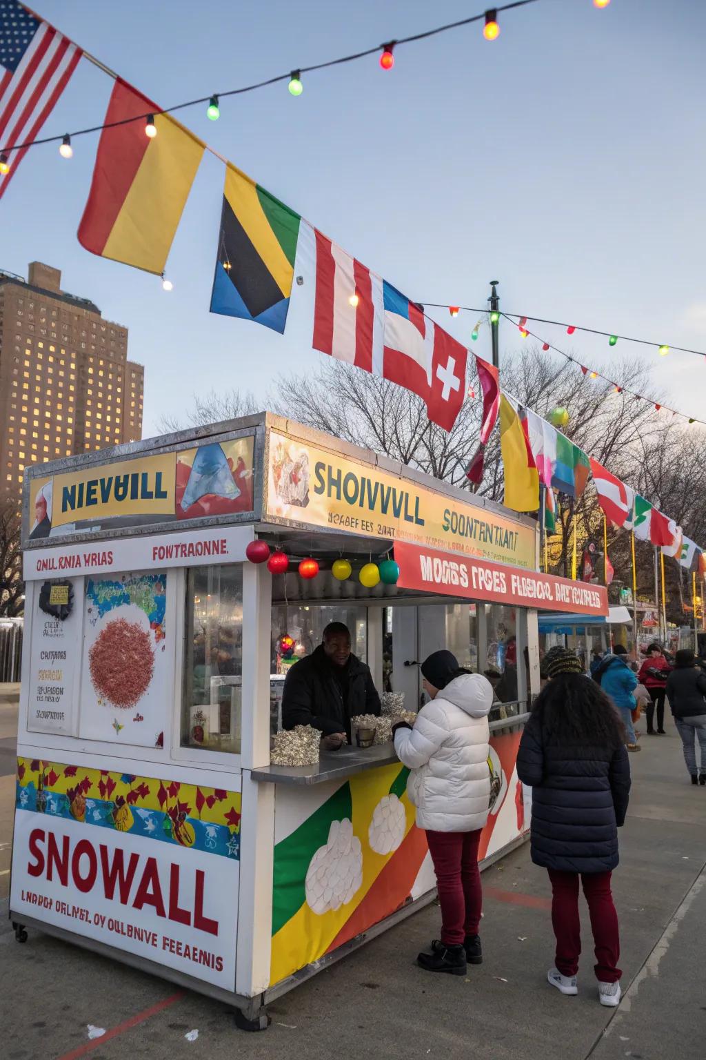 A culturally infused snowball stand with exotic flavor offerings.