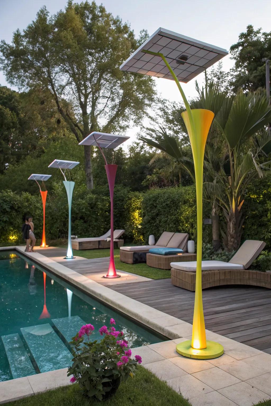 Solar art installations as unique lighting solutions