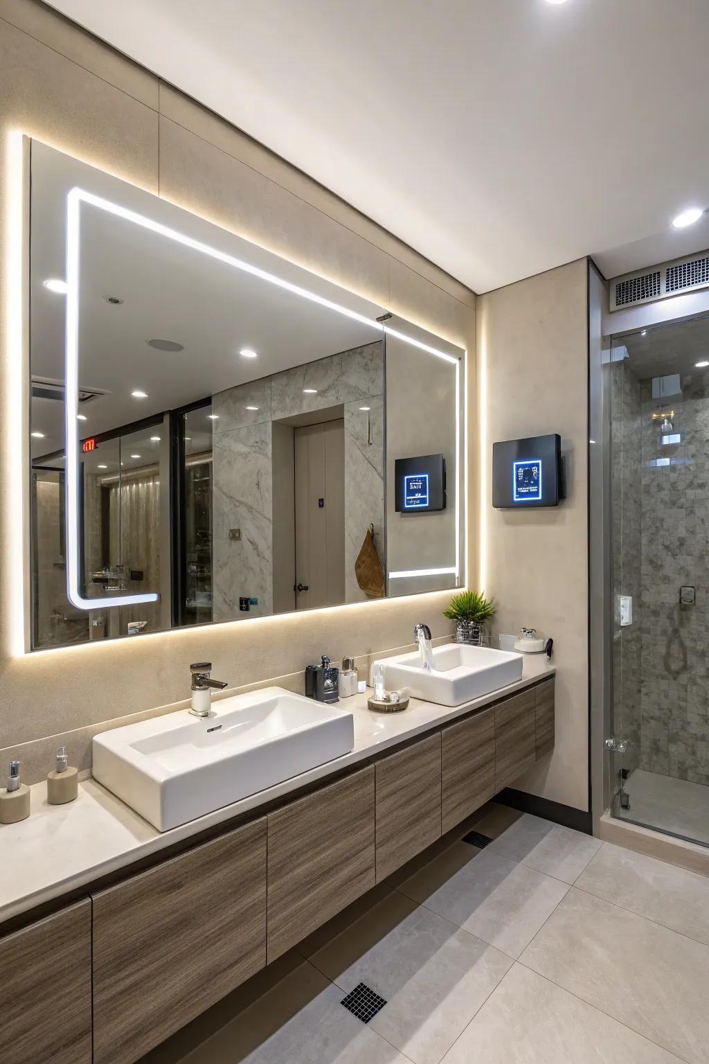 High-tech additions bring modern convenience and luxury to your spa bathroom.