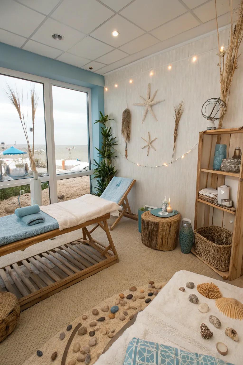 Themed decor transports you to your desired retreat.
