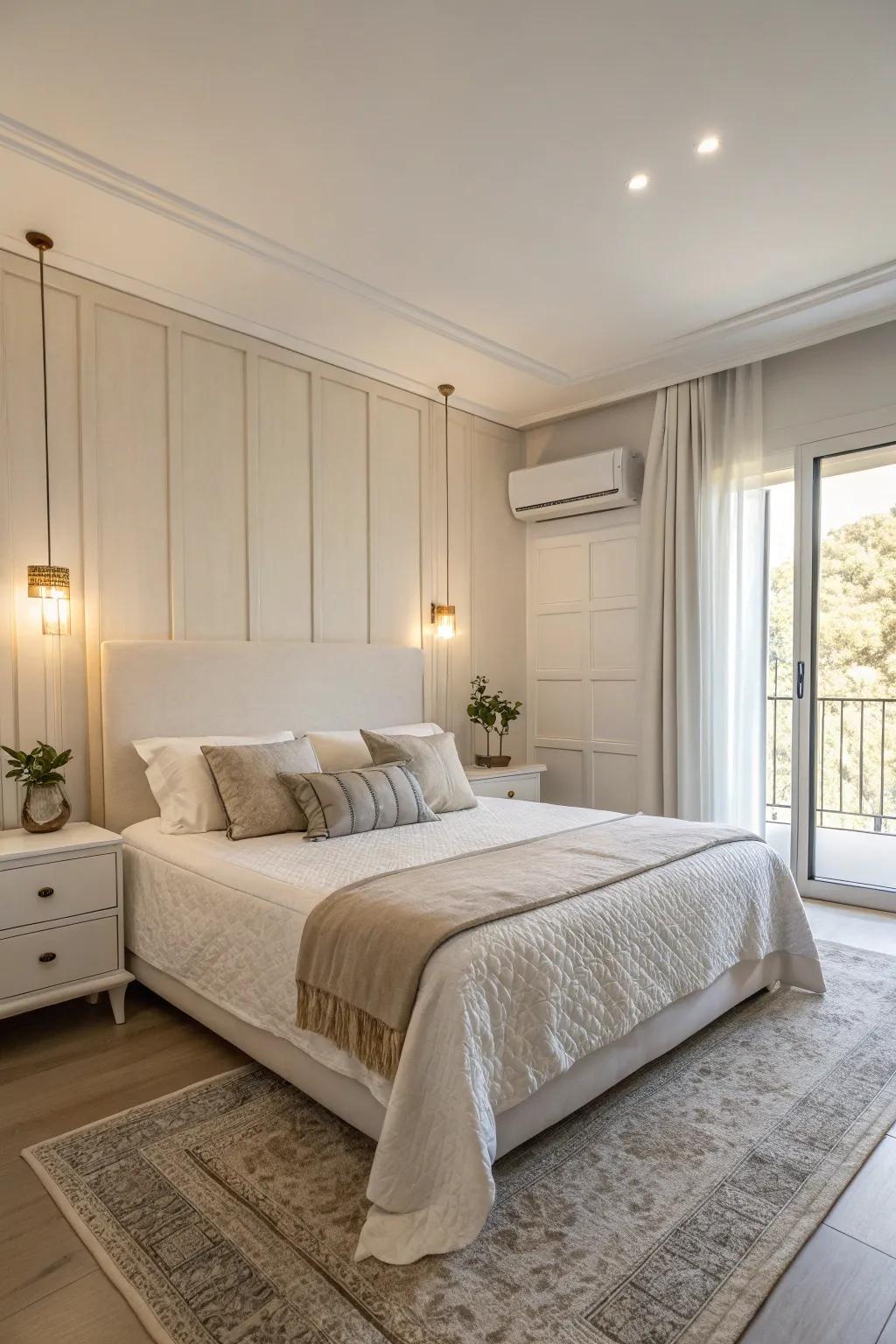 Minimalist design emphasizes peace and simplicity.