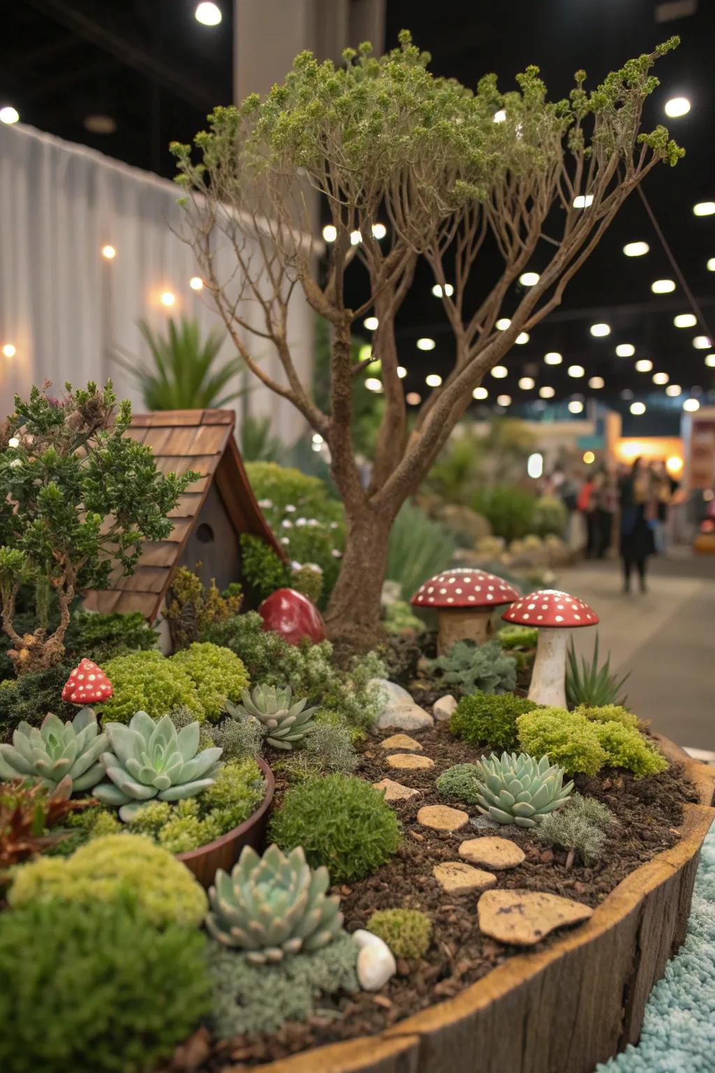 An enchanted forest theme brings mystery and adventure to your garden.