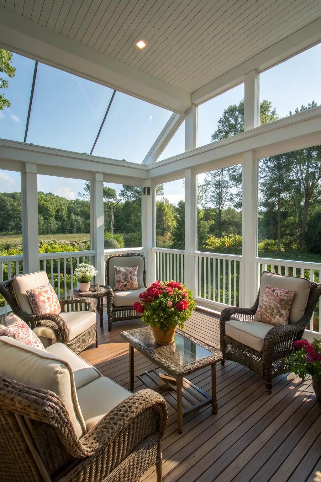 A seating arrangement perfect for entertaining guests.