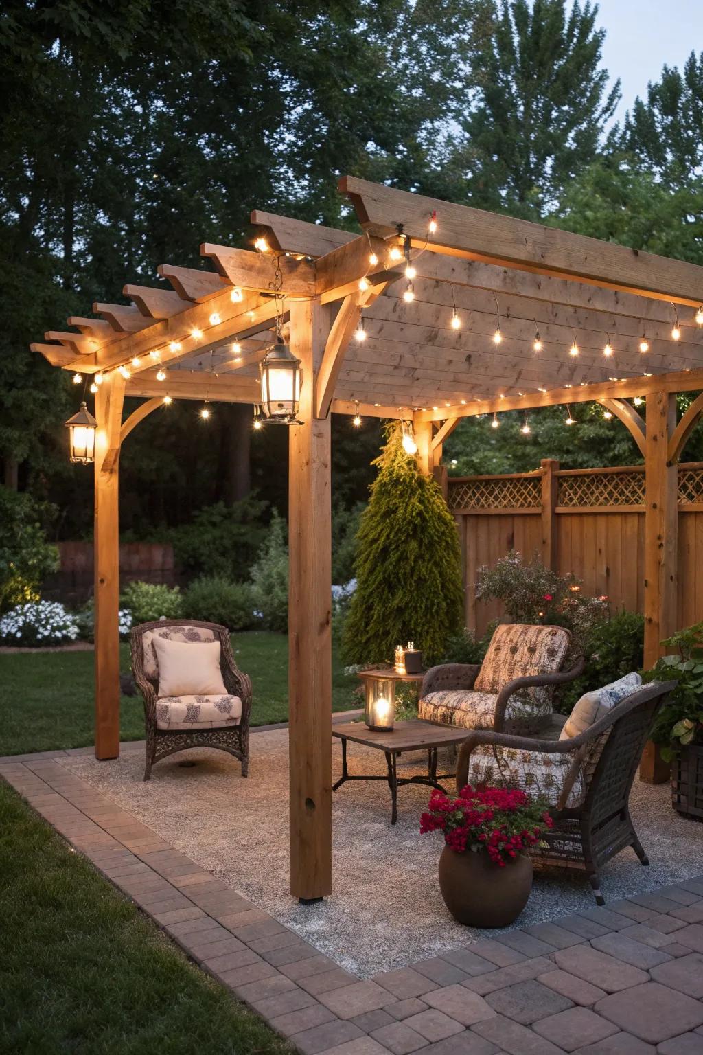 Create a charming outdoor retreat with a DIY pergola.