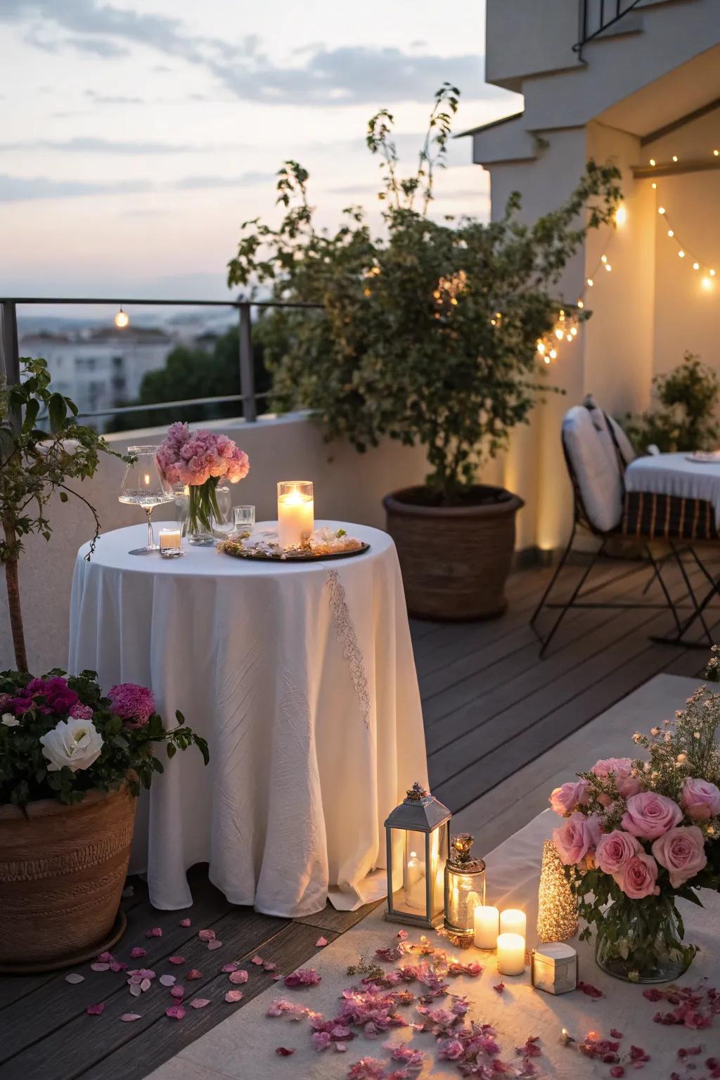 Create an intimate atmosphere.