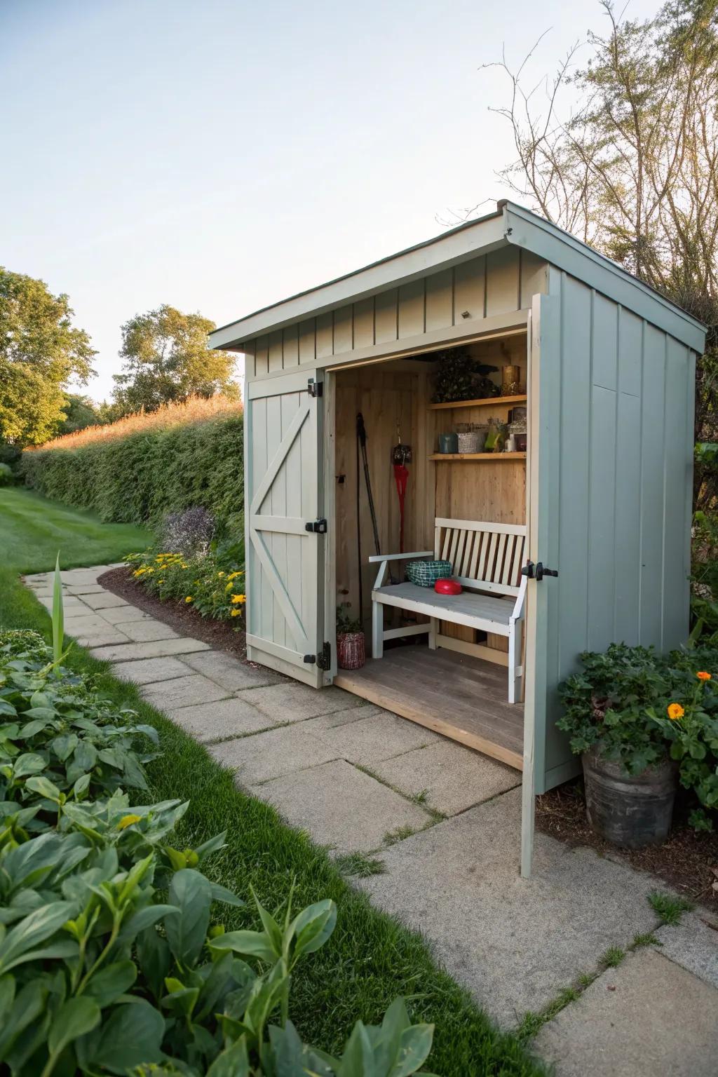 Dual-purpose seating combines comfort and storage.