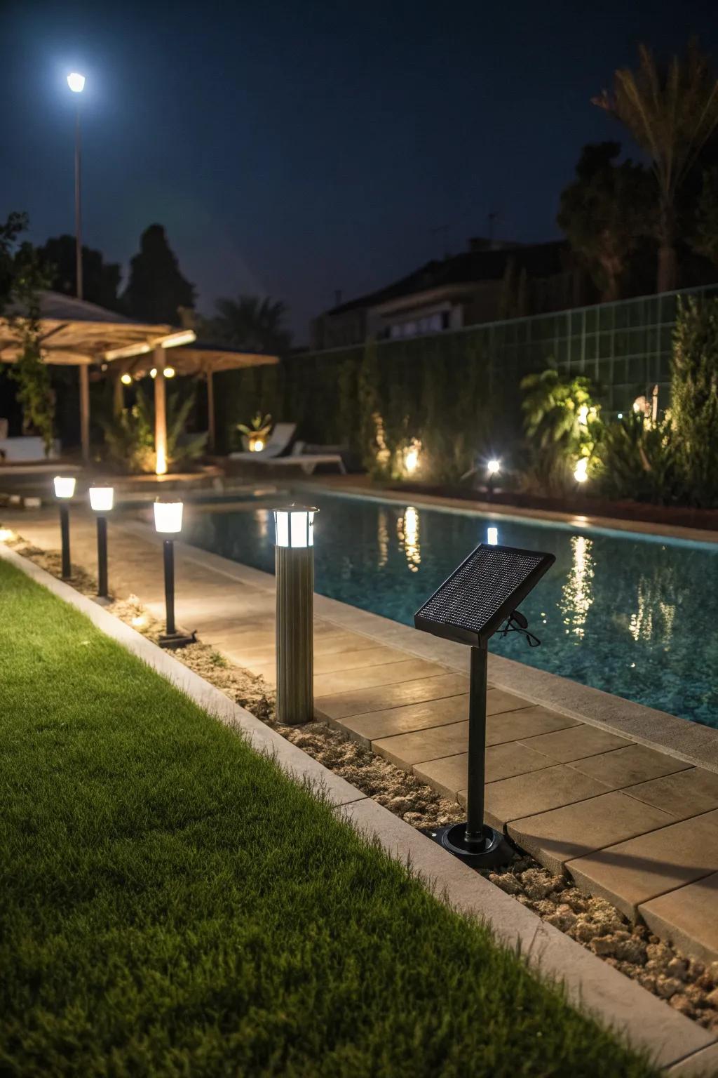 Nighttime ambiance lights up your evenings.