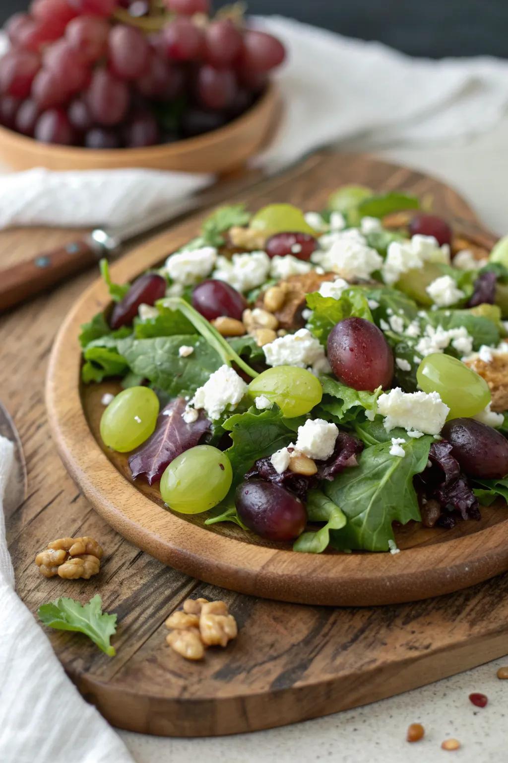 Juicy grapes add a sweet surprise to any salad.