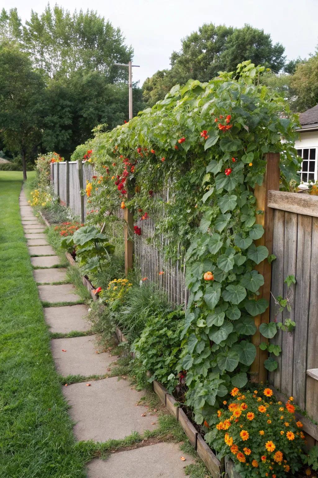 Living fences blend functionality and beauty.