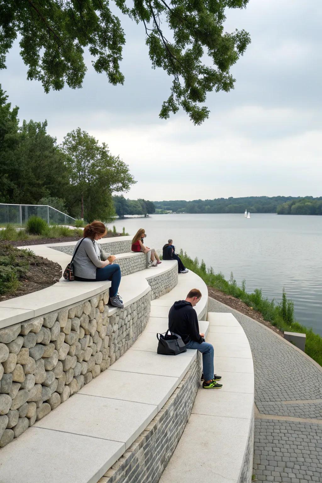 Retaining walls can be both practical and aesthetically pleasing.