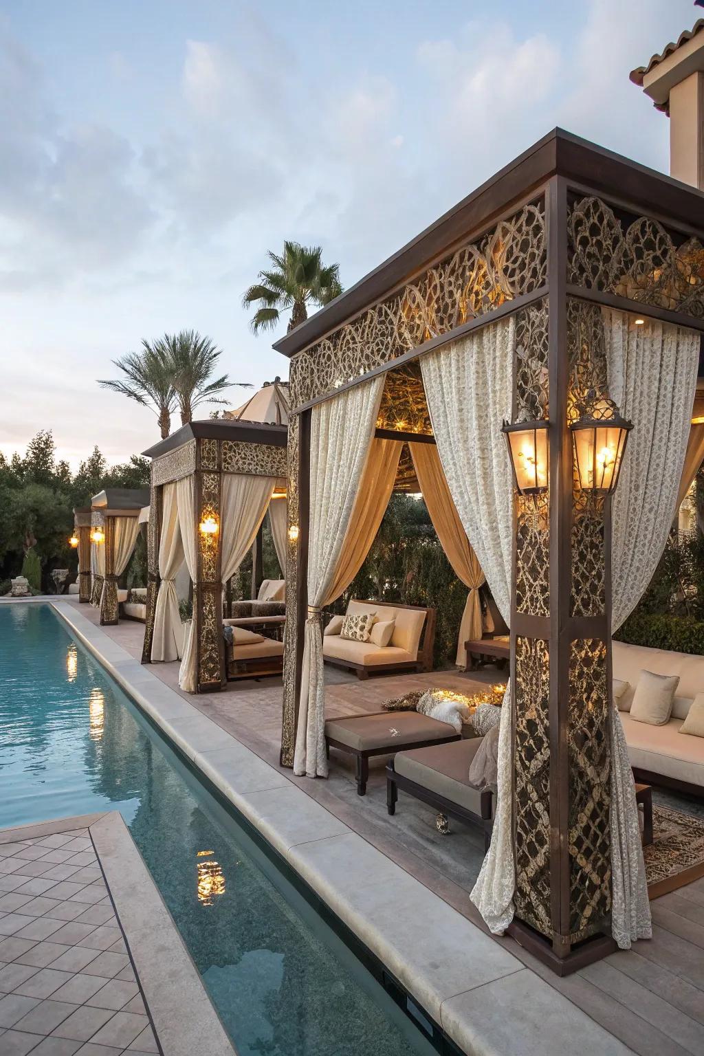 Offer luxury and privacy with chic cabana rentals.