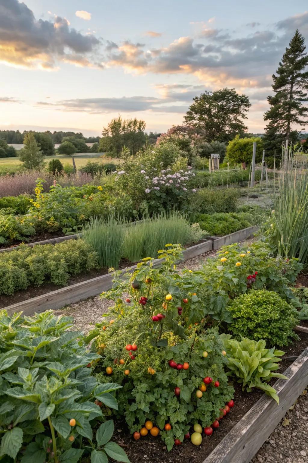 Edible plants blend beauty and practicality in your garden.