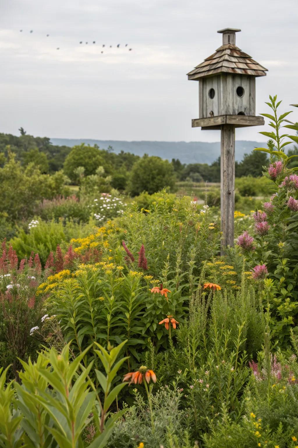 Wildlife habitats enrich gardens with life and diversity.