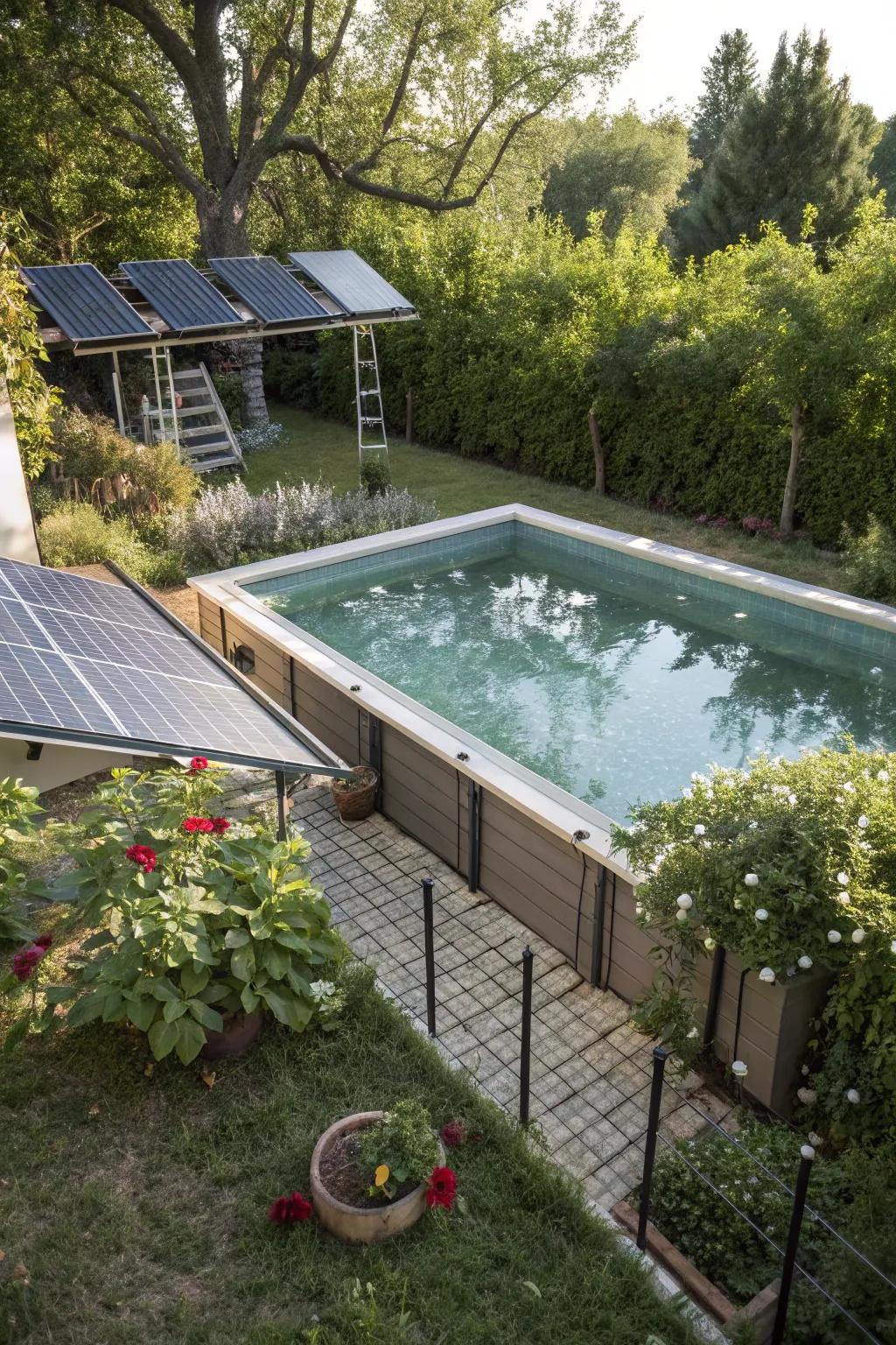 Solar heating offers a sustainable way to enjoy your pool year-round.