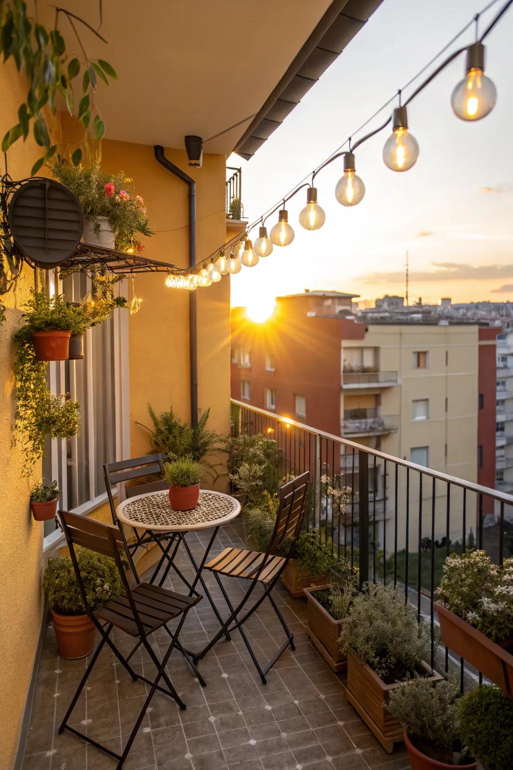 Solar-powered lights offer eco-friendly and hassle-free glowing decor.