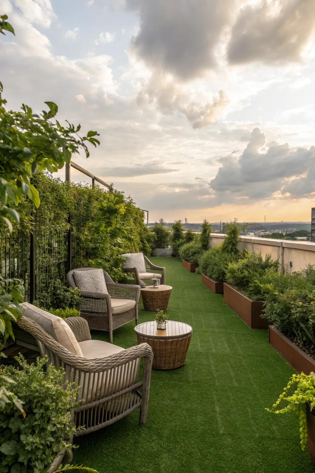 Elevate your outdoor experience with rooftop greenery.
