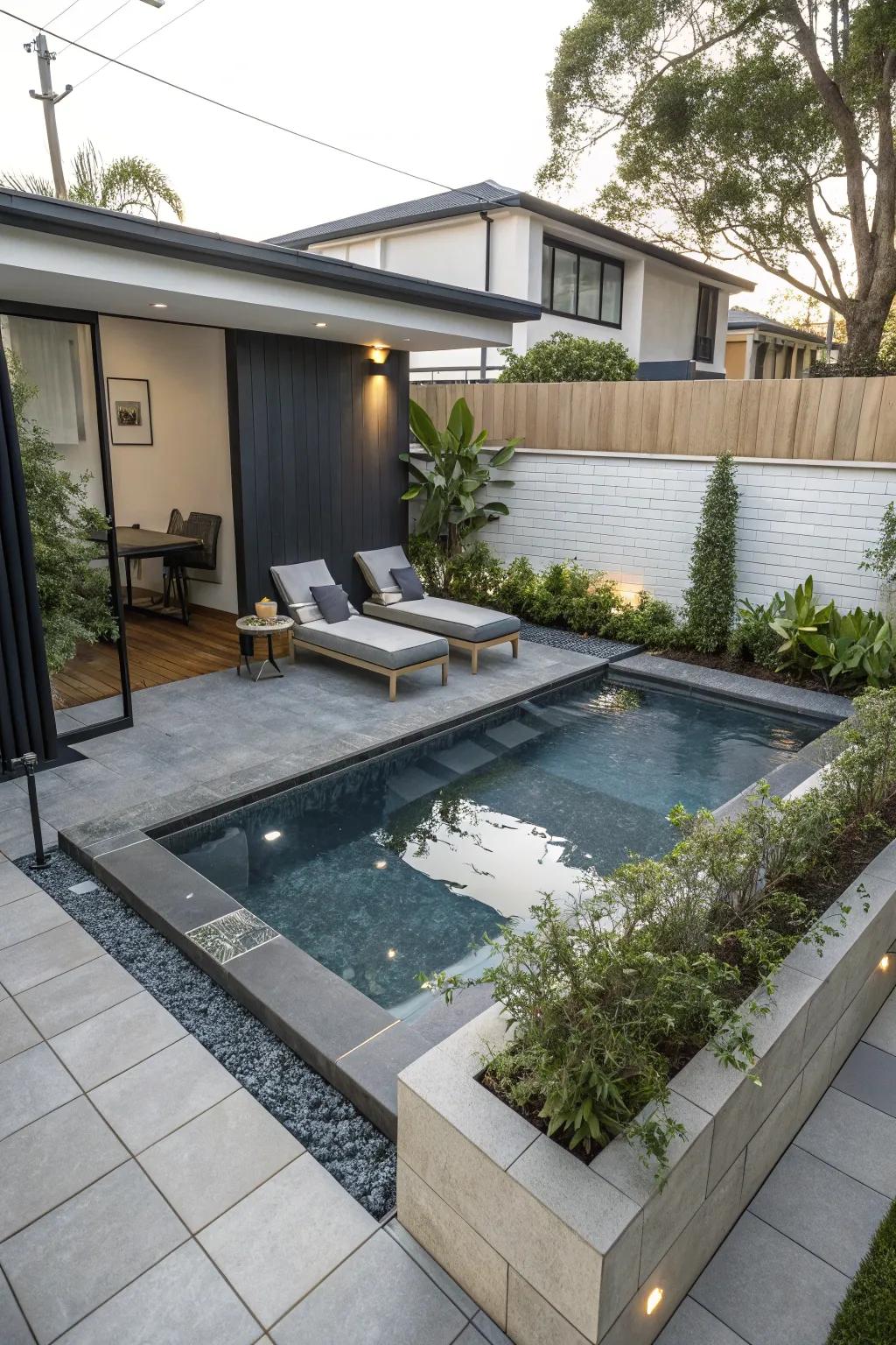 Refresh your space with a plunge pool.