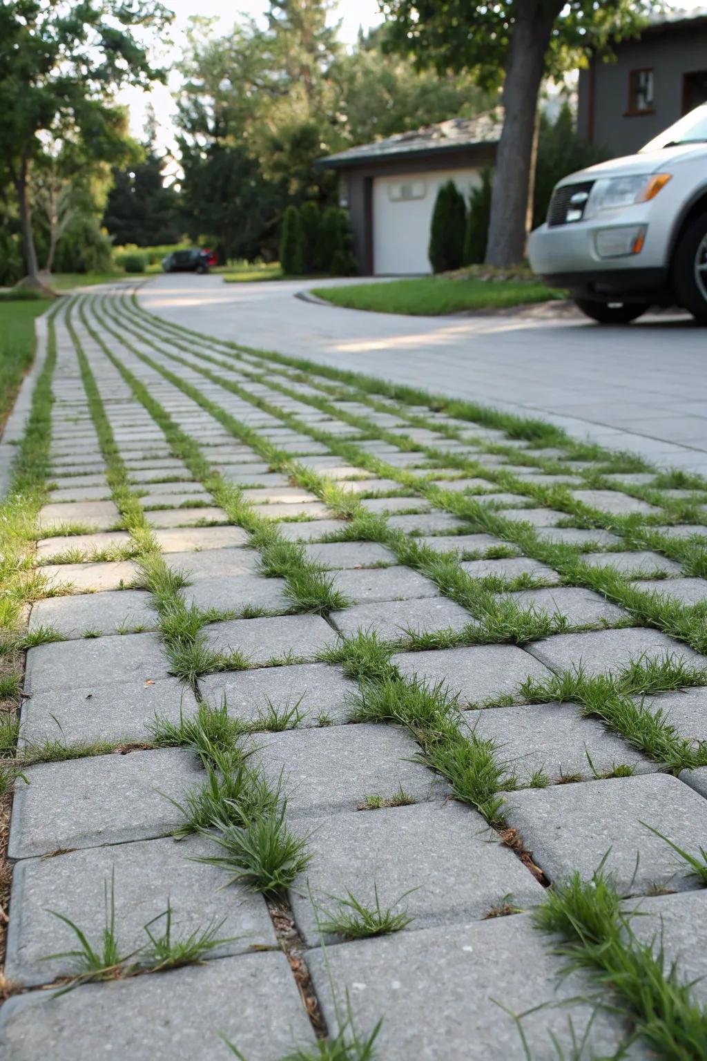 Permeable pavers offer practical and eco-friendly driveway solutions.