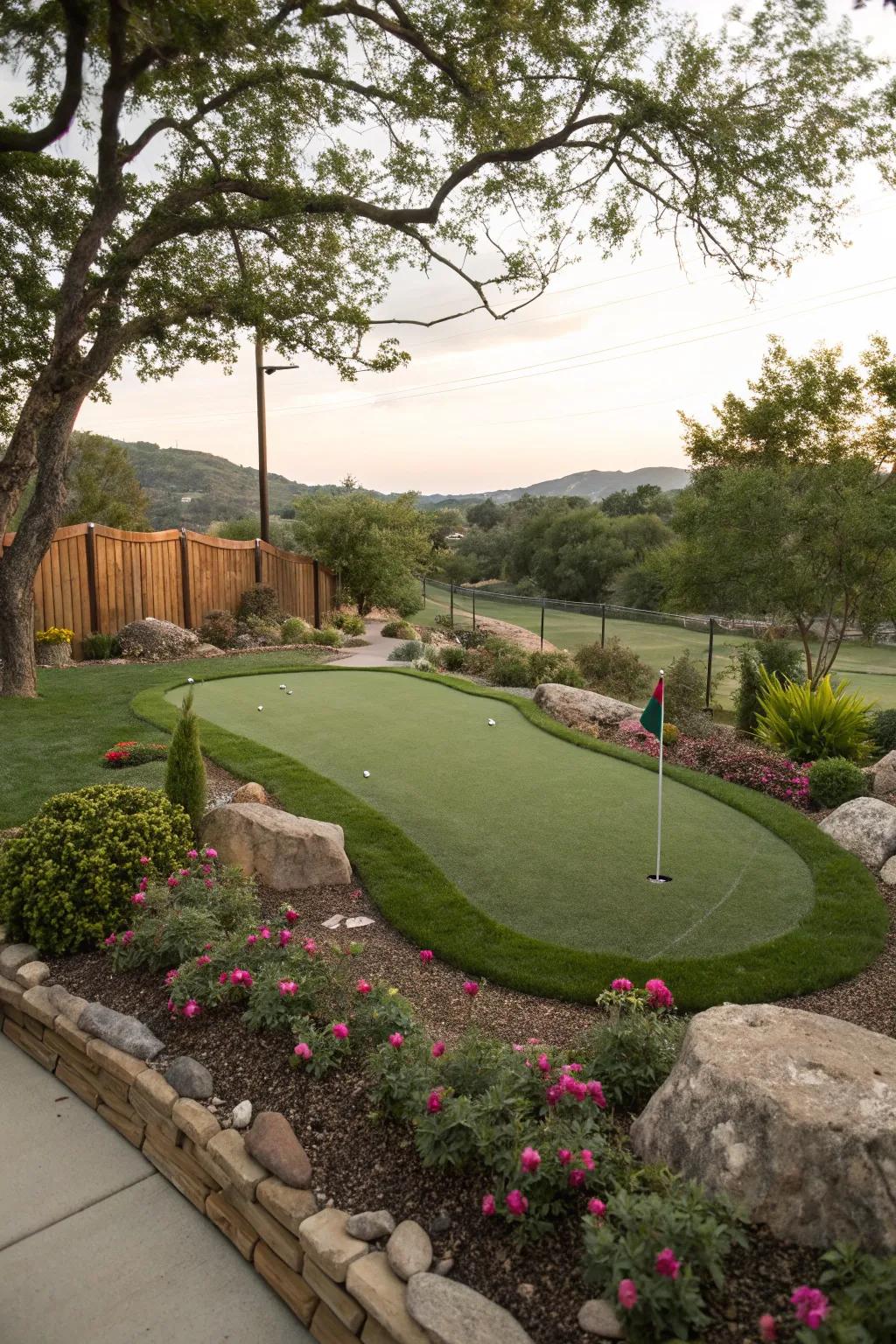Go green with eco-friendly materials for your putting green.