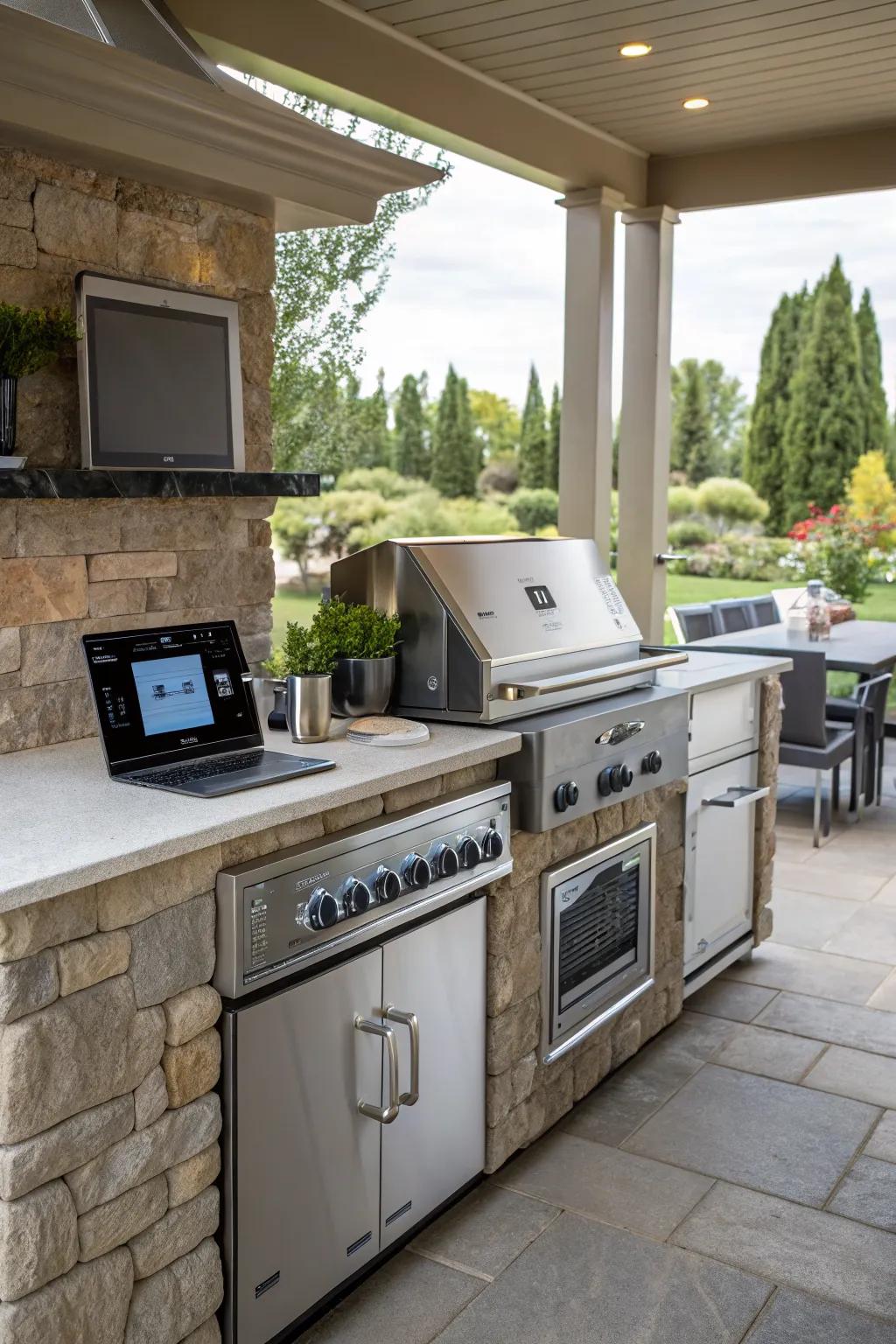 Elevate your backyard with smart technology for ultimate convenience.