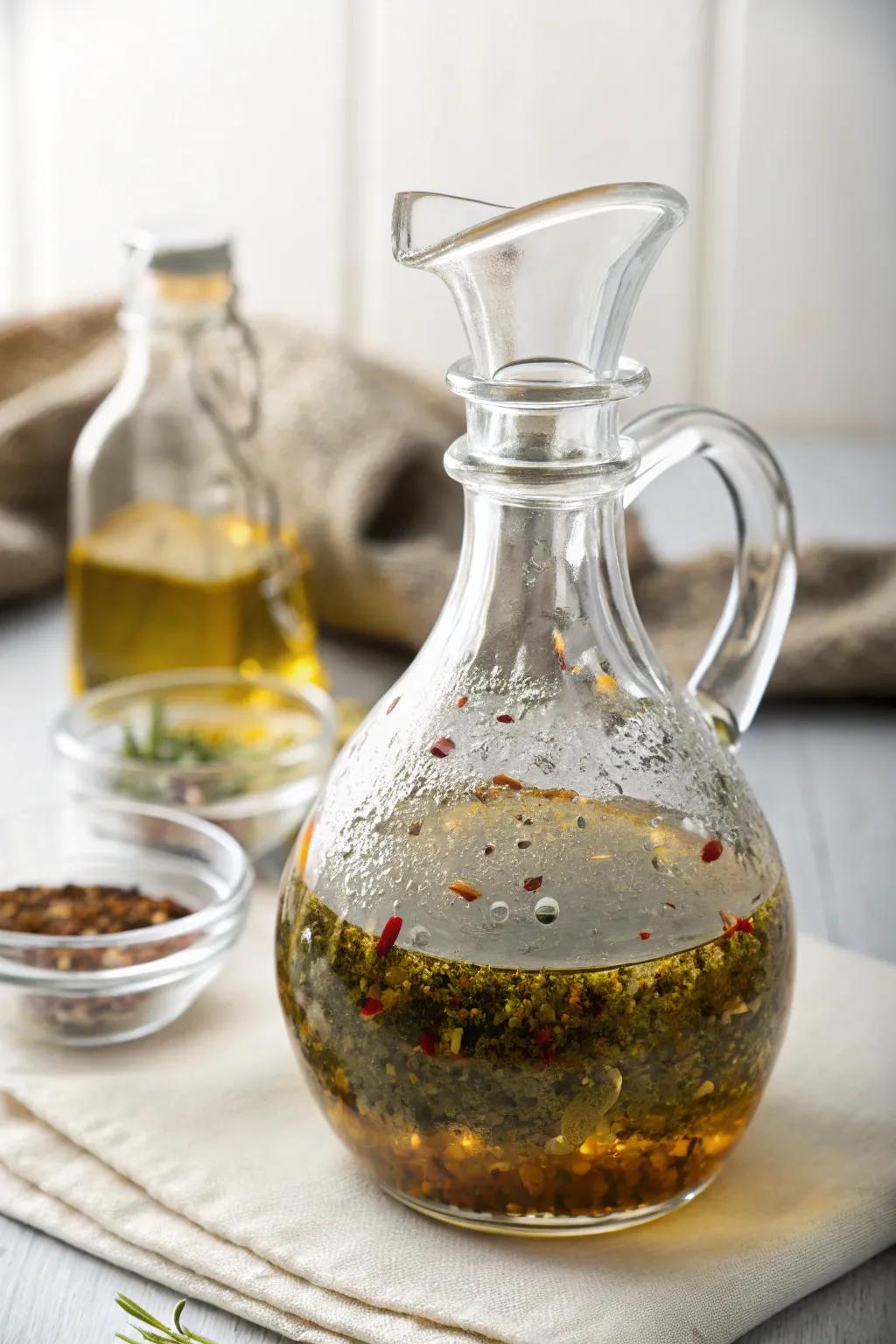 A marinade mixing jar is perfect for preparing and storing flavorful sauces.