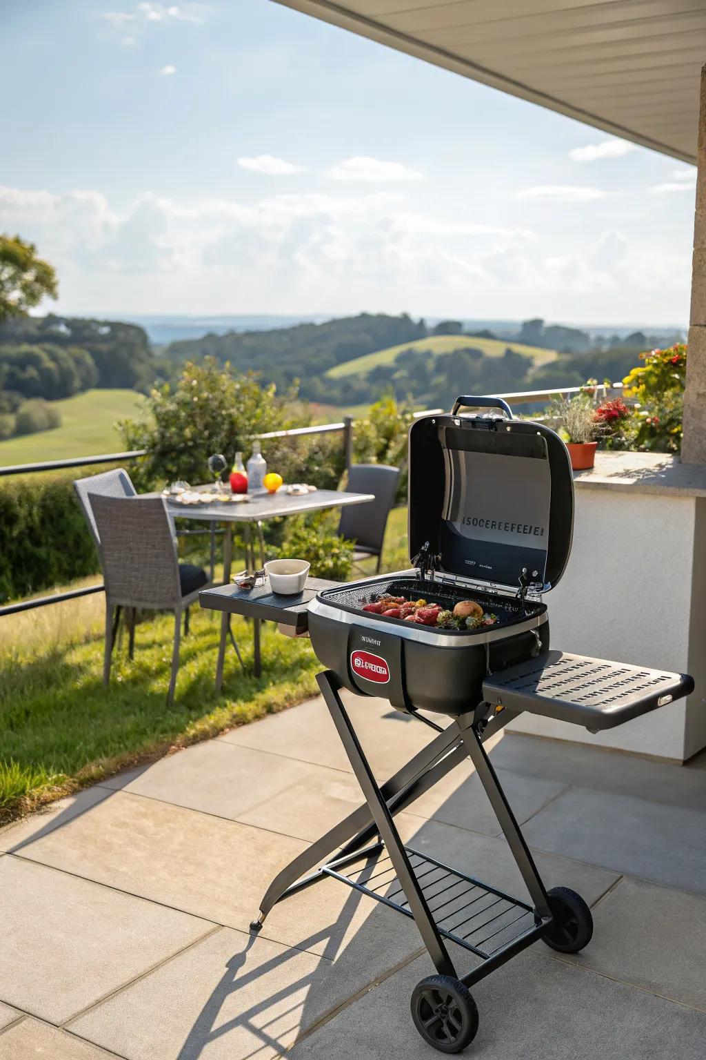 Portable BBQ stations offer flexibility and convenience for grilling enthusiasts.