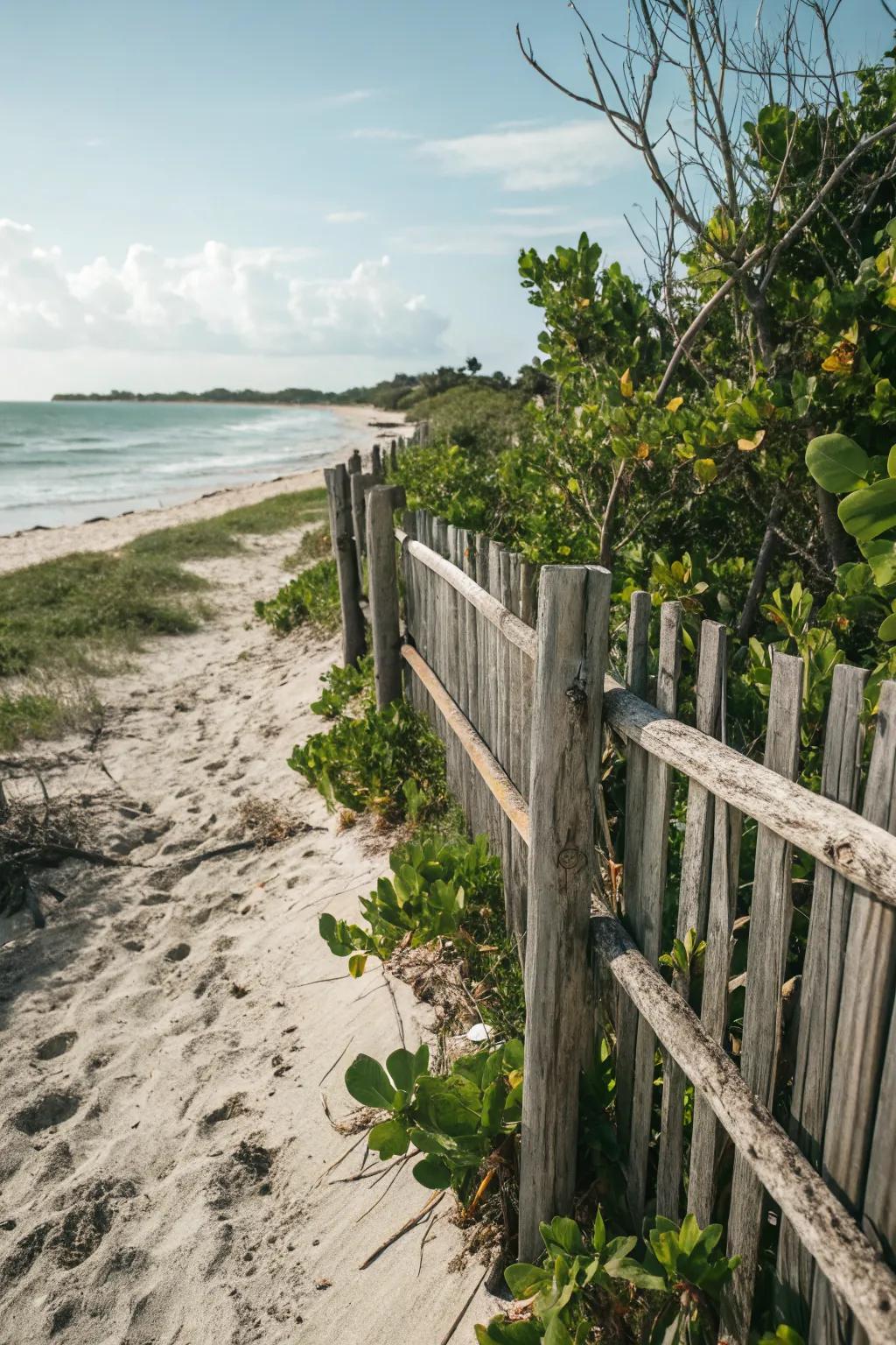 Eco-friendly fences align beautifully with nature.
