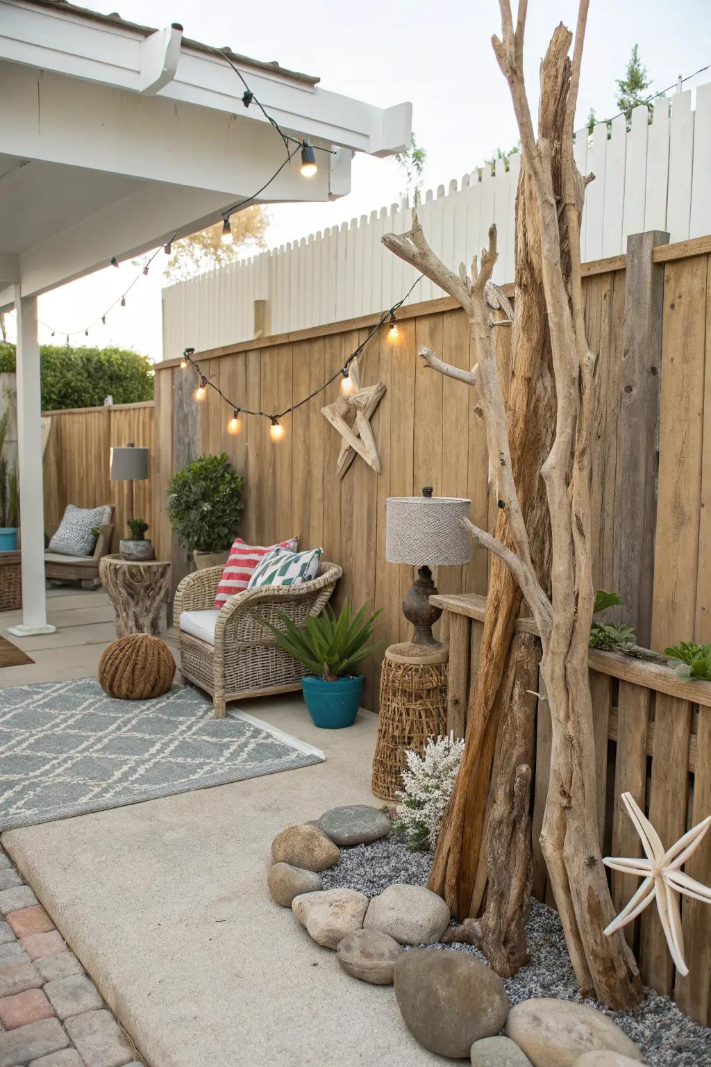 Get creative with natural materials.