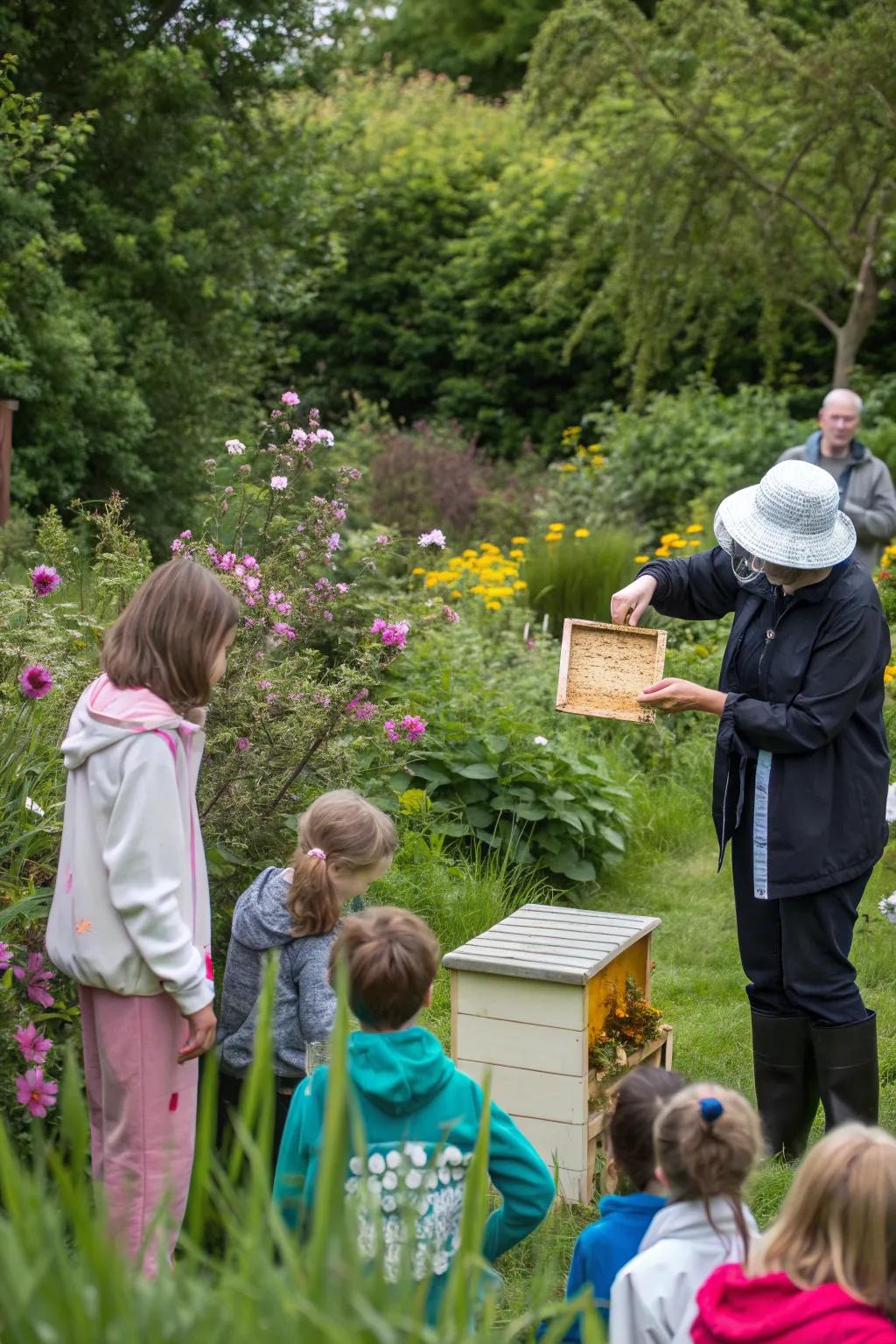 Engage with others by hosting educational garden workshops.