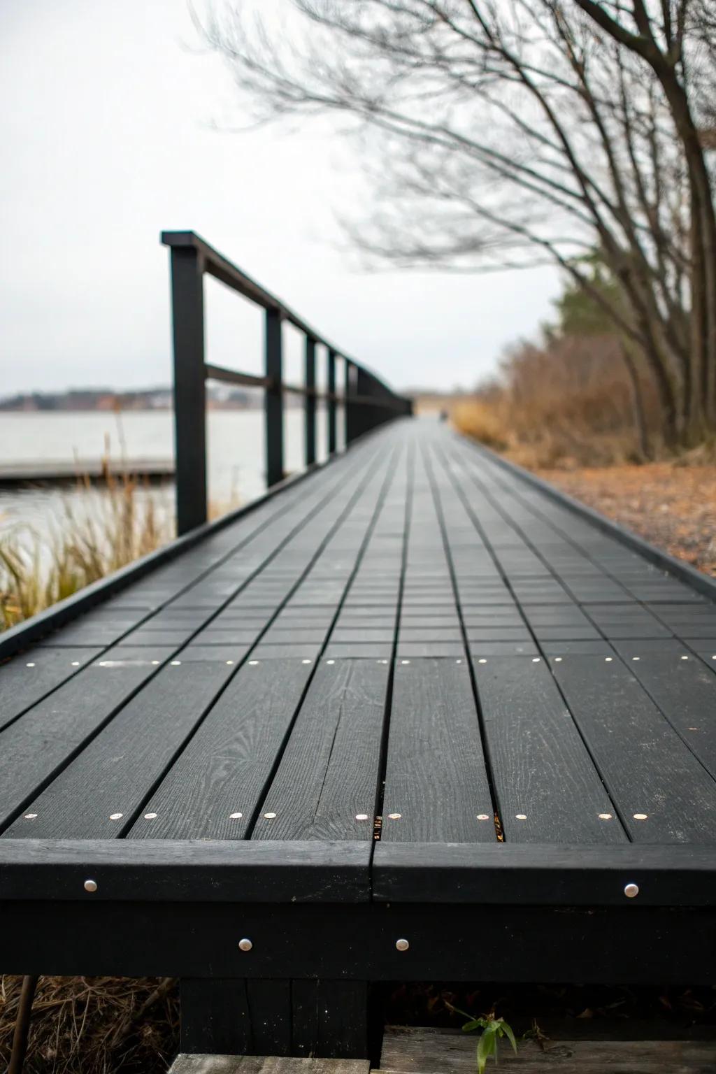 Experience the magic of a floating deck design.
