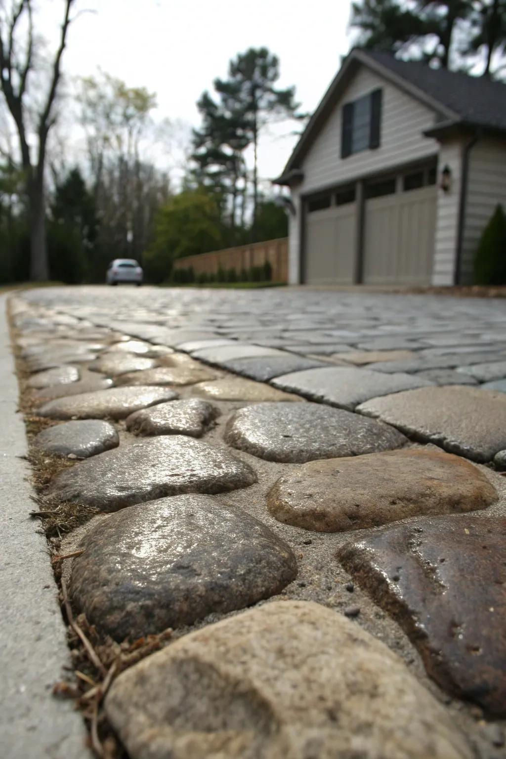 Contrasting textures add visual interest.