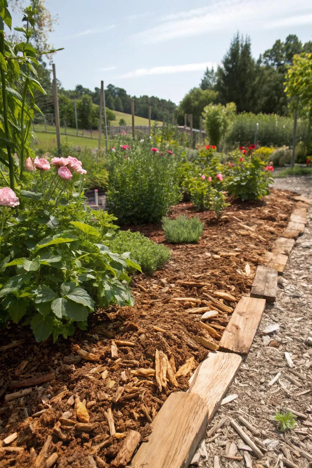 A protective layer that keeps both cats and plants safe.