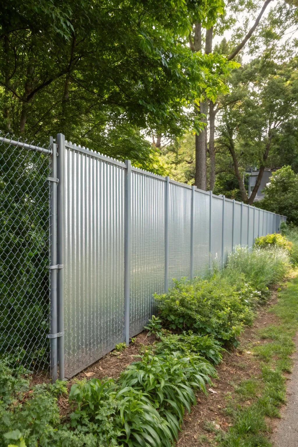 Achieve a modern industrial look with metal panels.