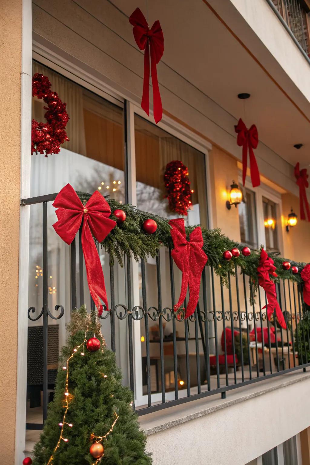 Add a timeless touch with red accents.