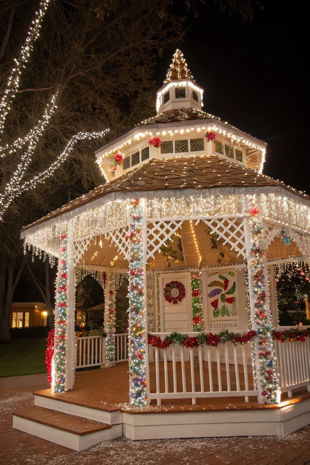 A gingerbread house theme adds playful, whimsical charm.