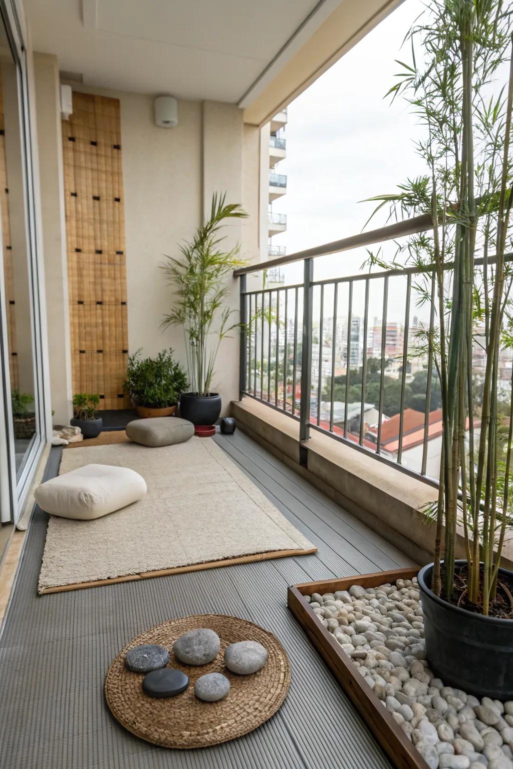 Create a Zen corner for a peaceful outdoor escape.
