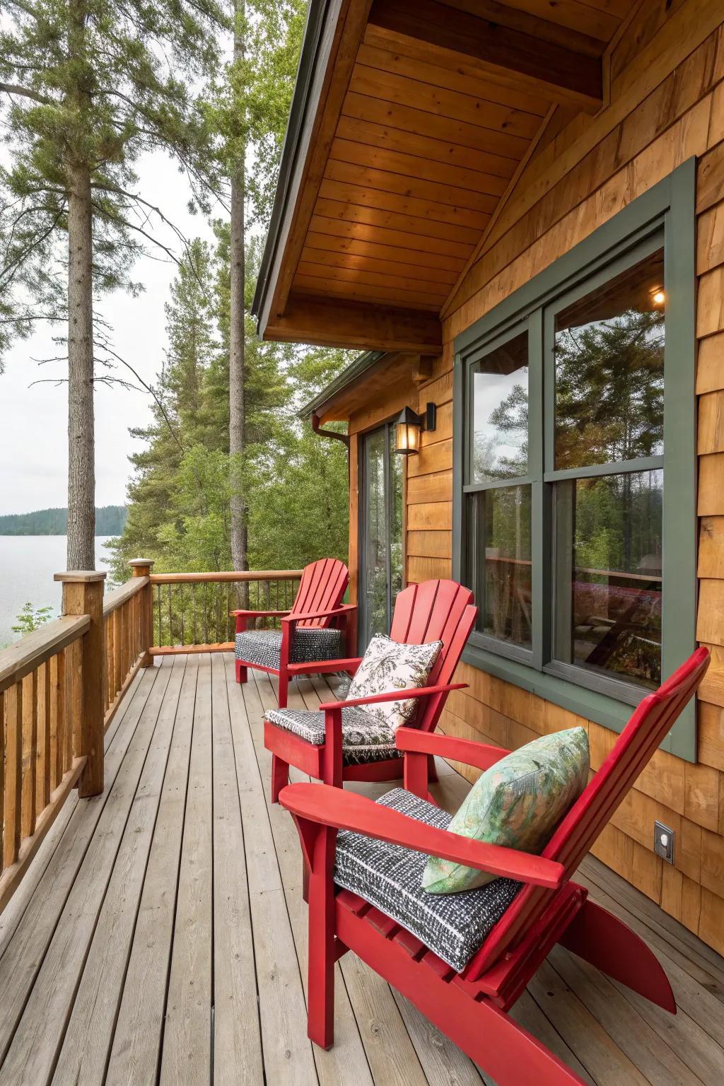 Bold color accents bring vibrancy and personality to this deck.