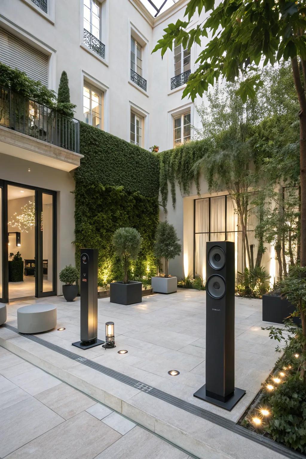 Technology adds convenience and fun to your courtyard.