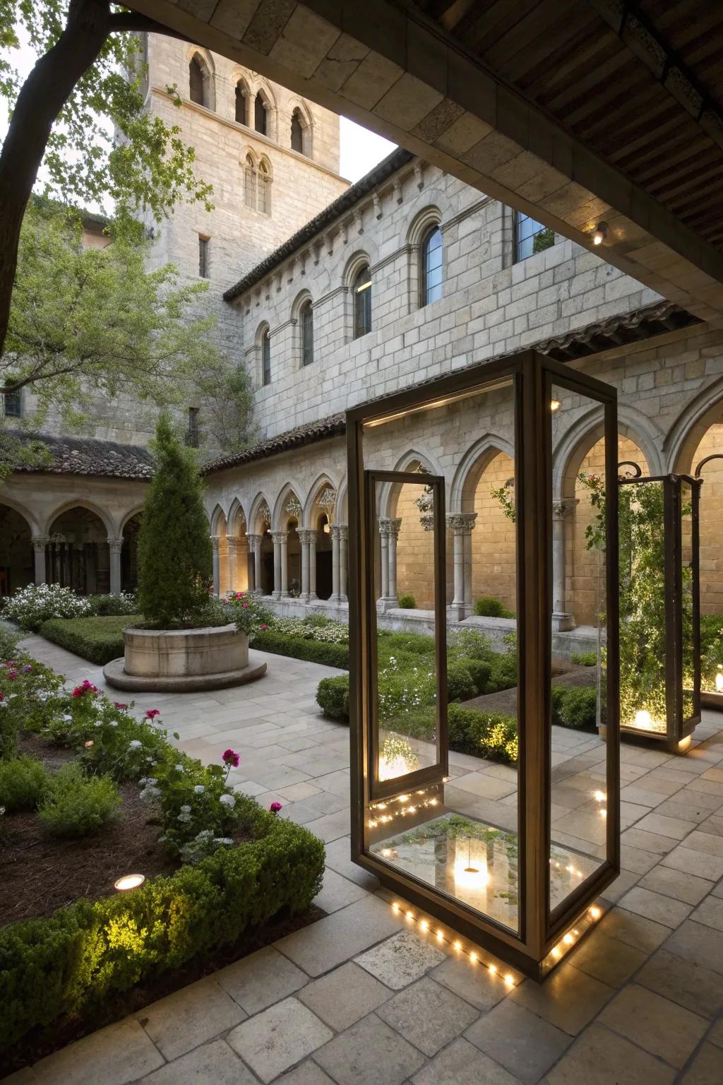 Use mirrors to enhance light and space.