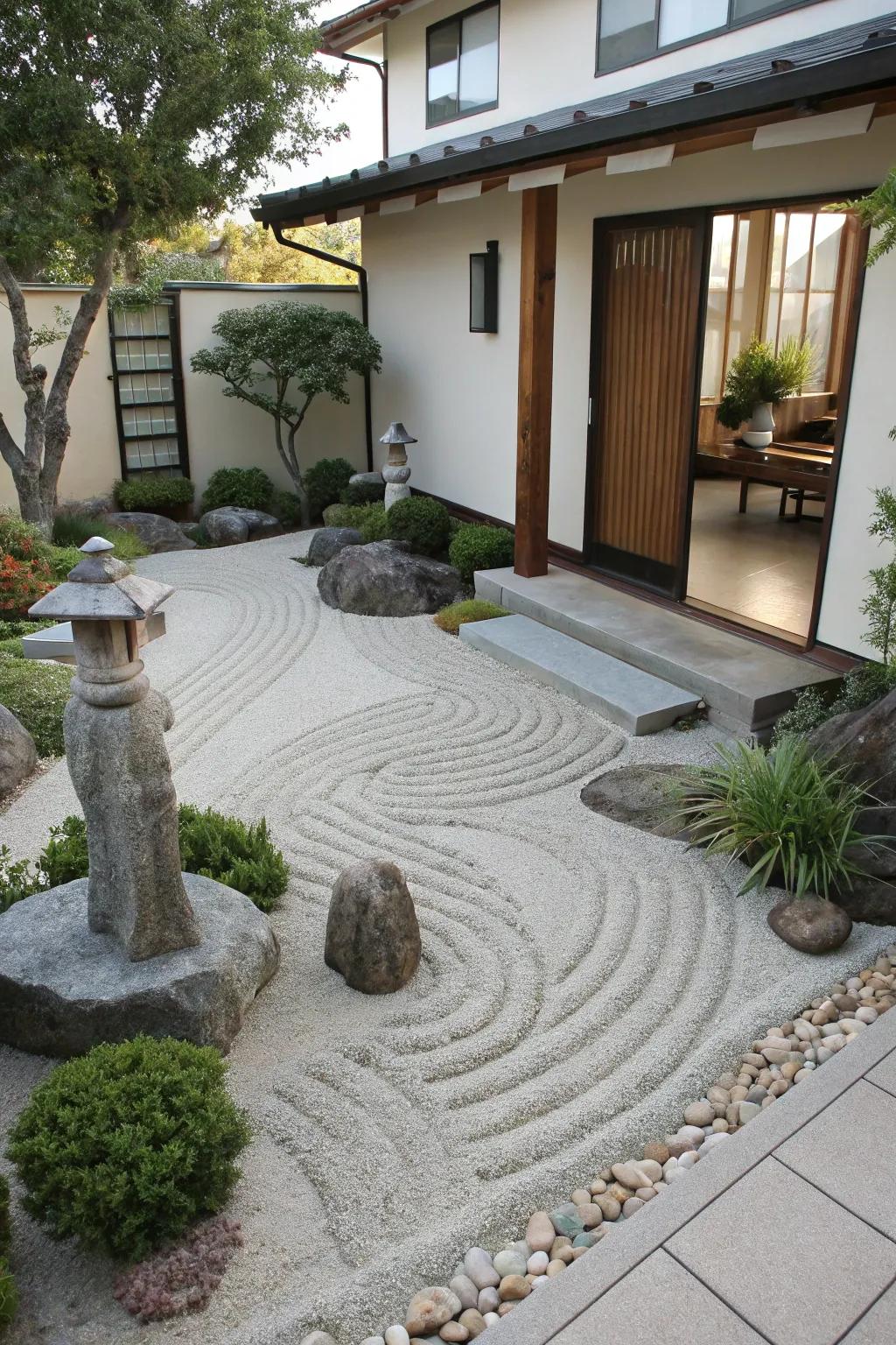 Zen elements bring tranquility and a sense of calm to your landscape.