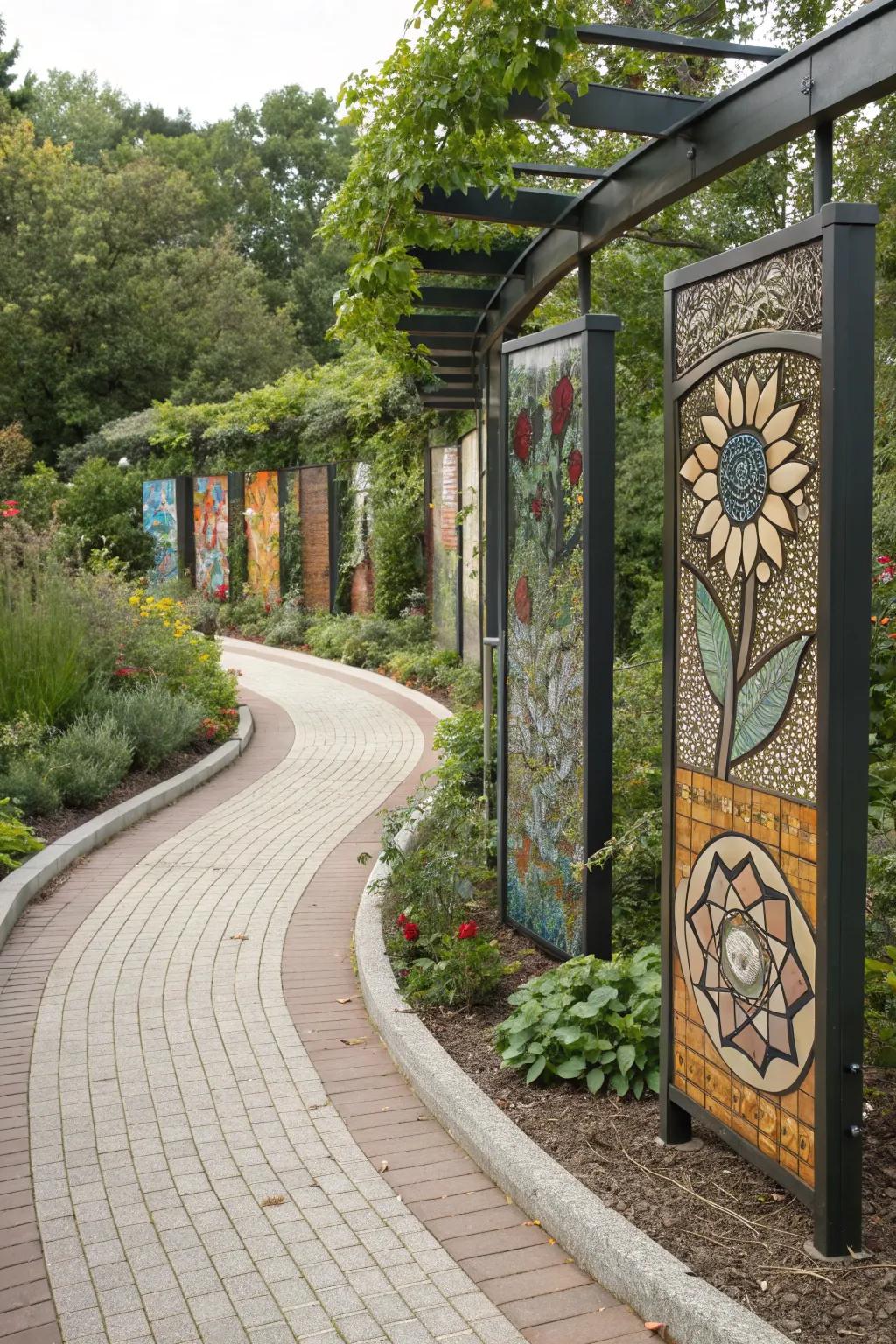 An artistic path that blends creativity with functionality.
