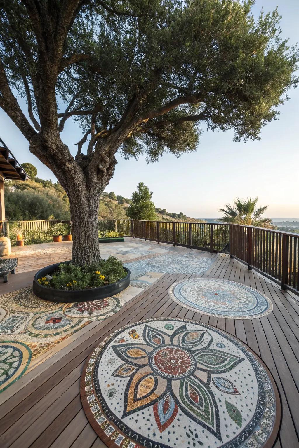 Artistic elements transform your deck into a unique and personal masterpiece.