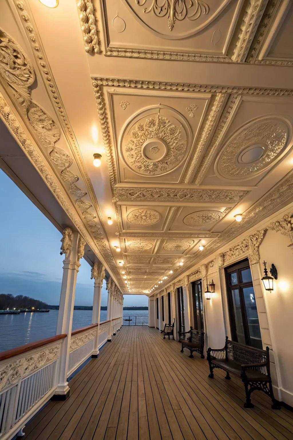 Decorative moldings enhance the aesthetic of any deck.