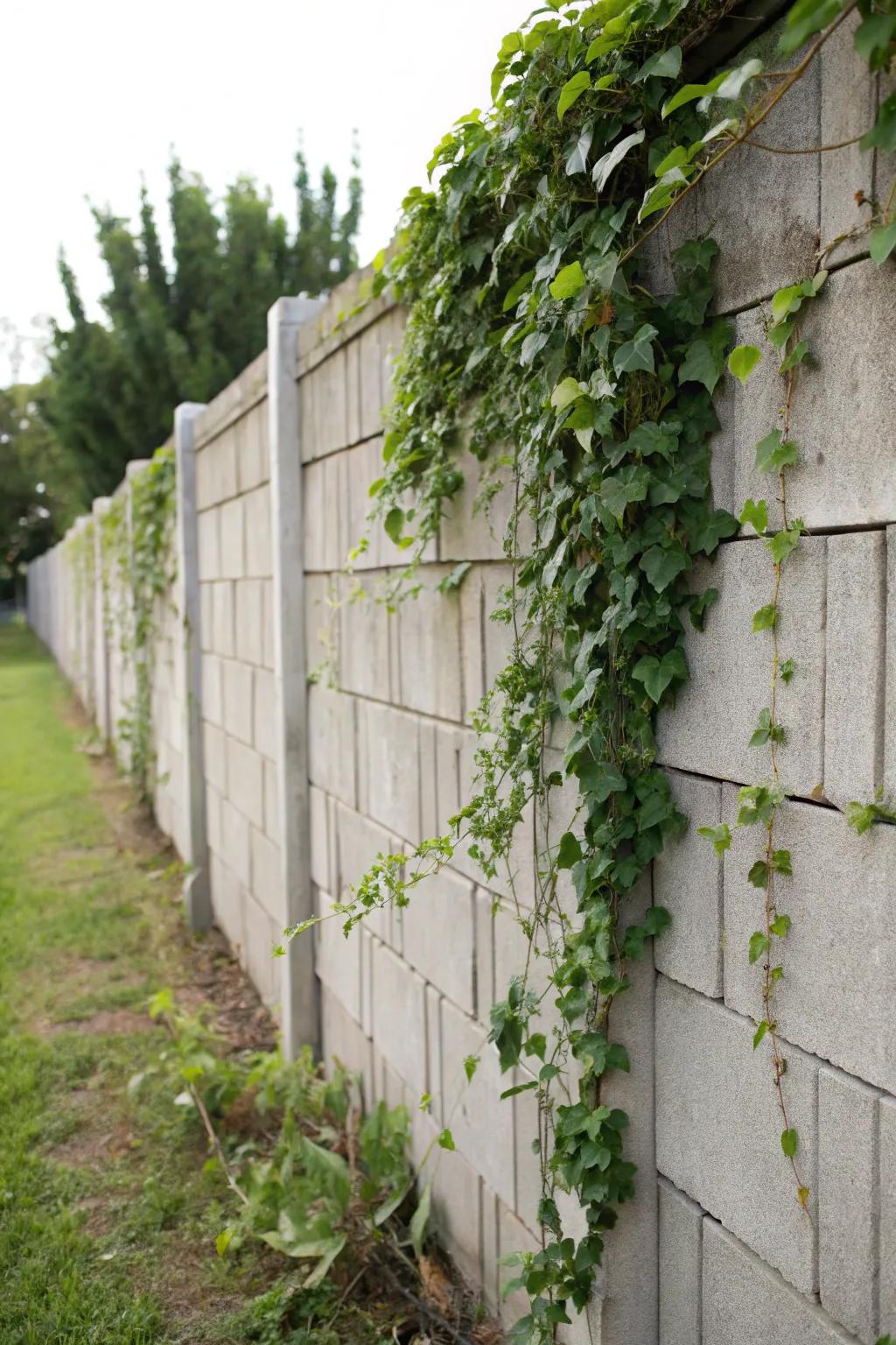 Achieve privacy with style using height and greenery.
