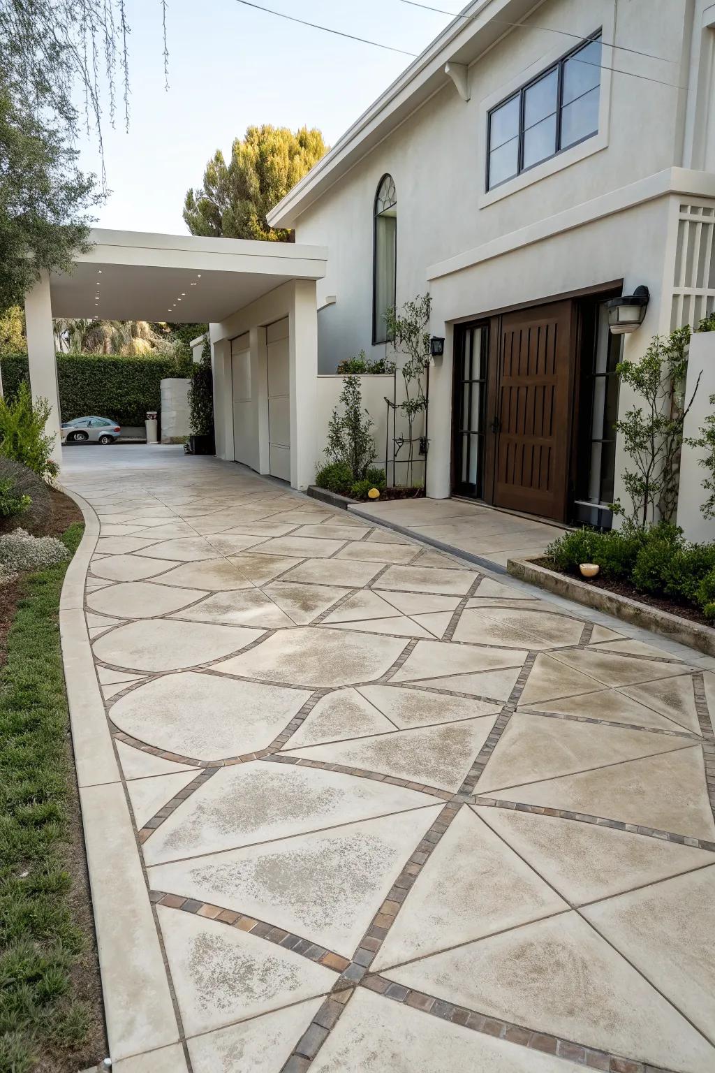 Reactive stains offer unique marbled designs.