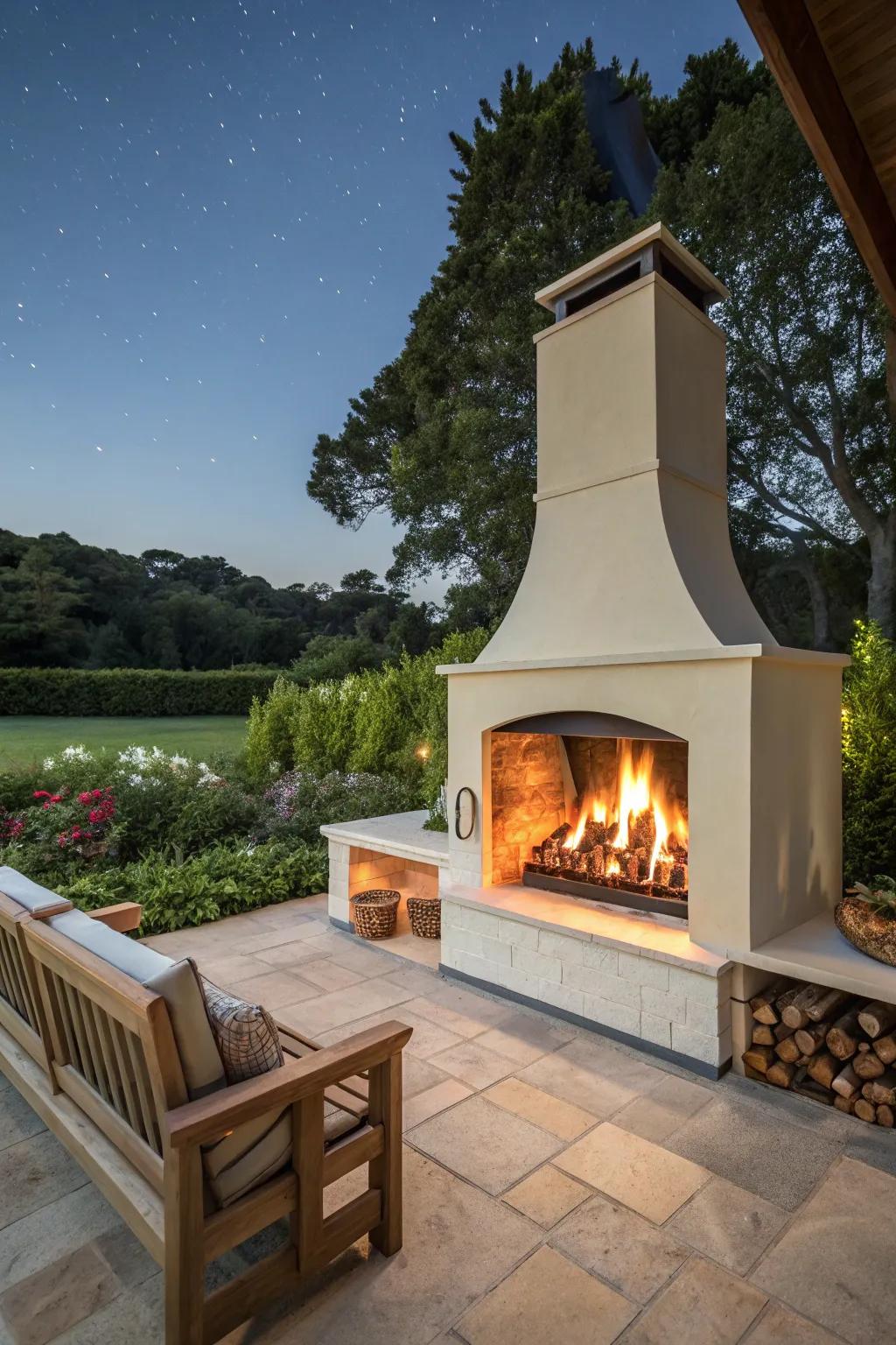 Embrace simple elegance with a beautifully understated fireplace.
