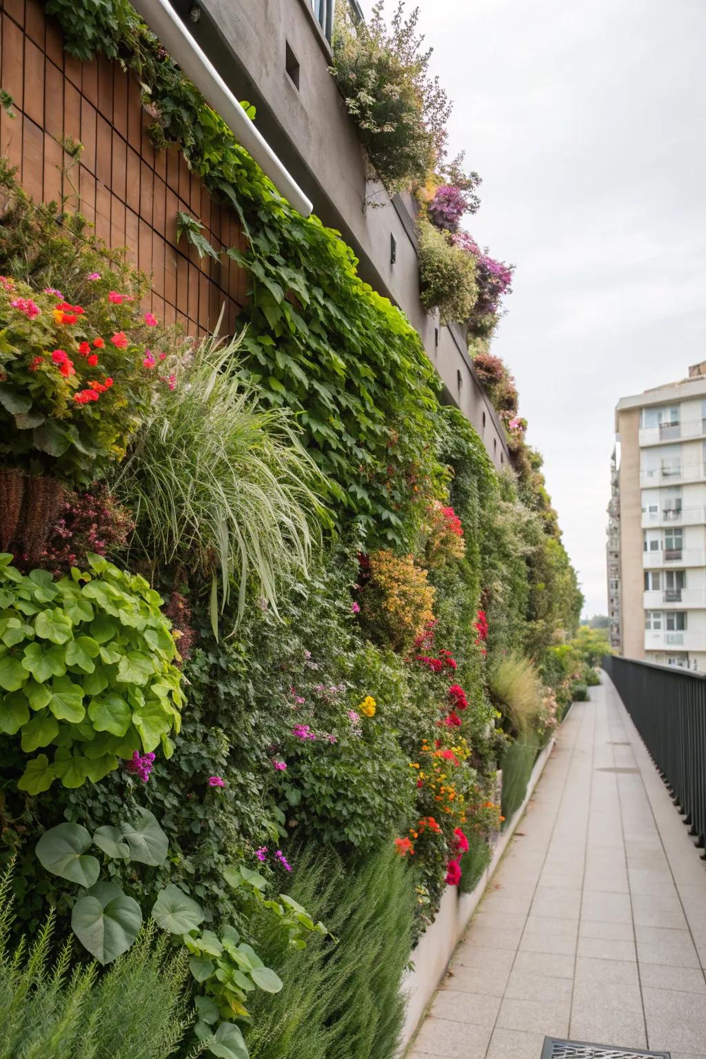 Transform walls with lush vertical gardens.