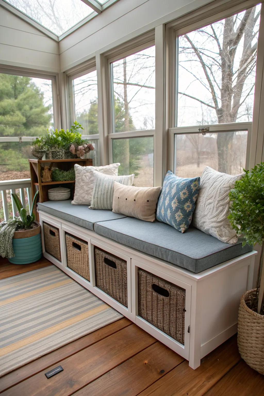 Multi-functional furniture optimizes space and style.