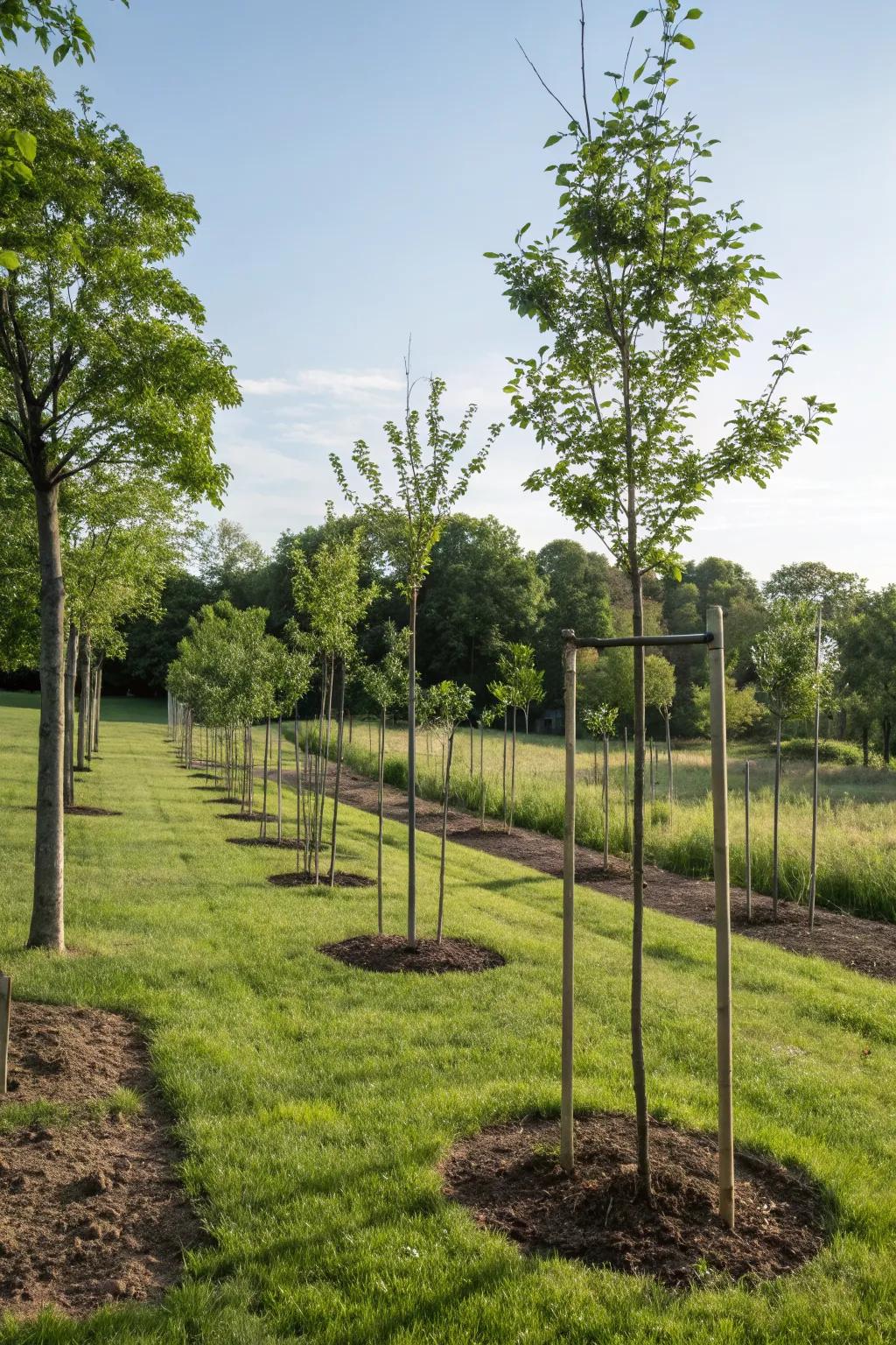 Reforestation strengthens soil and beautifies the land