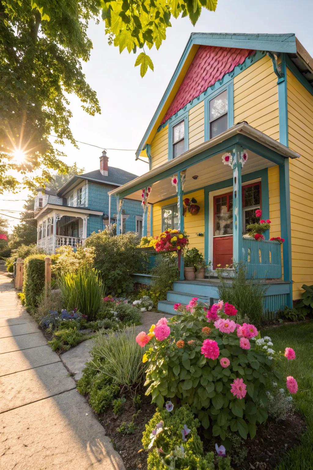 Colorful facades turn heads and create standout homes.